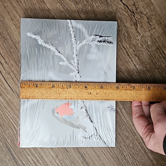 Ganz, light-up, Winter Robin, 8x6, wall decor - Picture 5 of 7